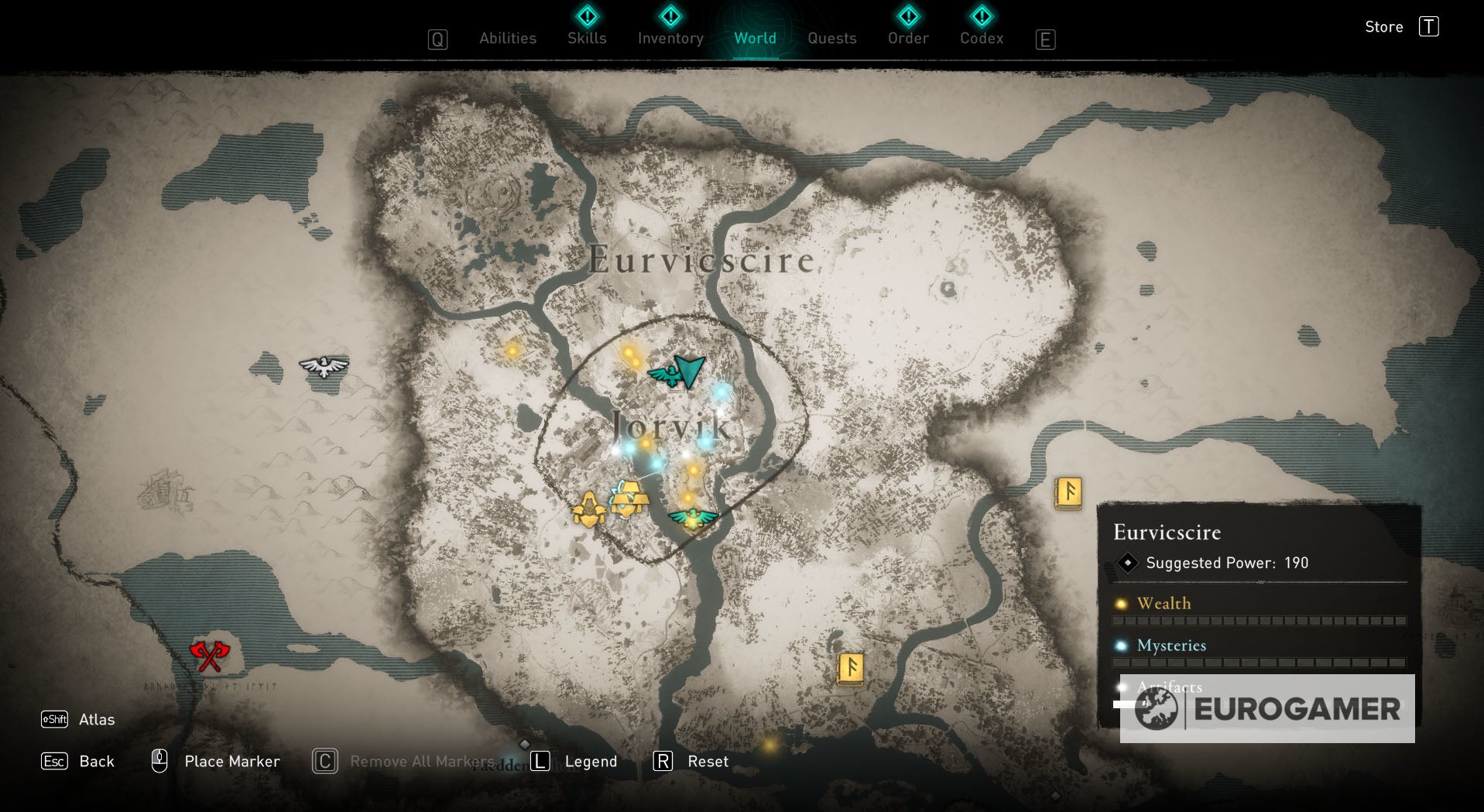Assassin's Creed Valhalla Treasure Hoard map locations list by
